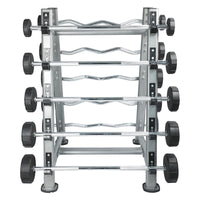 Thumbnail for Fixed Curl PU Barbell Set with Rack - 10 Kg to 50 Kg (Bundle)