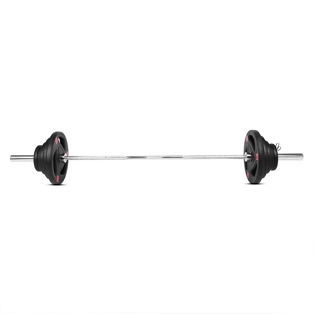 7 ft Olympic Lifting Bar-features center knurling for better grip for the lifter