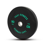 Thumbnail for 1441 Fitness PU Black Rubber Bumper Plates - 5 to 25 KG | Per Piece