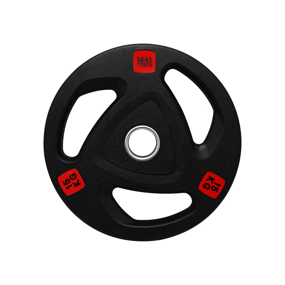 1441 Fitness Tri-Grip Olympic Rubber Plates 2.5 Kg to 20 Kg