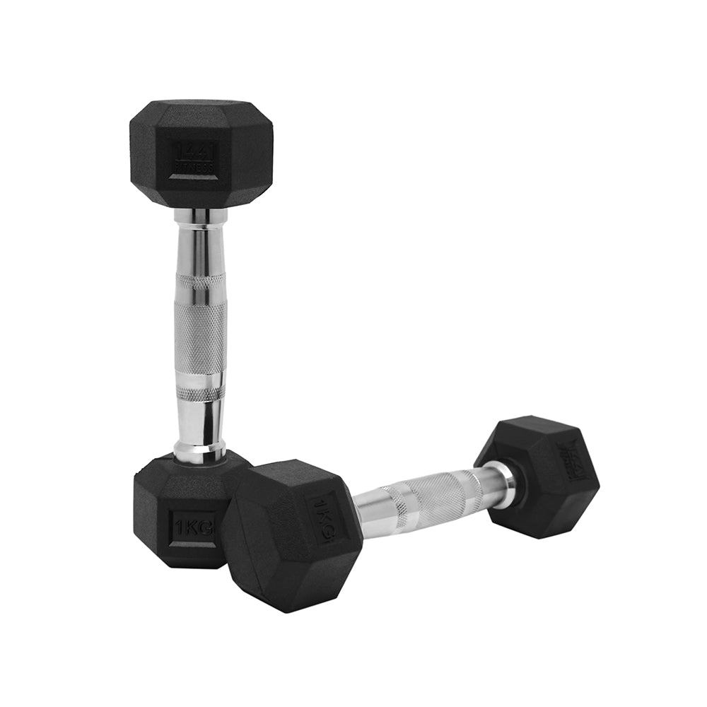 1441 Fitness Hex Dumbbell Set 1 Kg To 10 Kg With Vertical Dumbbell Rack ( 10 Pairs)