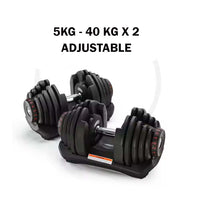 Thumbnail for Adjustable Dumbbell Set - 5 Kg - 40 Kg ( Sold as Pair )