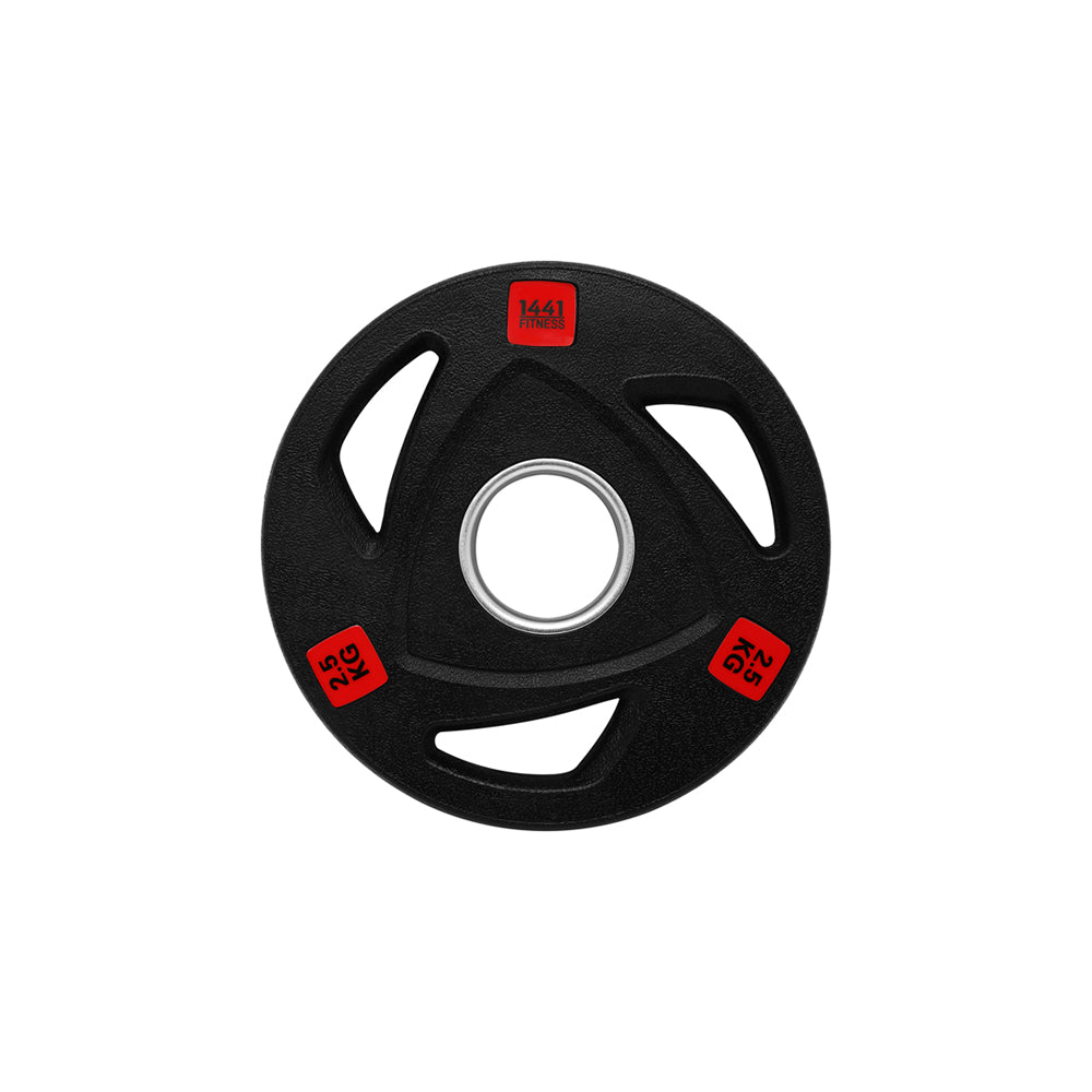 1441 Fitness Tri-Grip Olympic Rubber Plates 2.5 Kg to 20 Kg