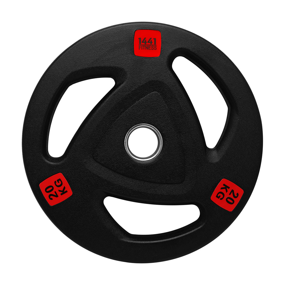 1441 Fitness Tri-Grip Olympic Rubber Plates 2.5 Kg to 20 Kg