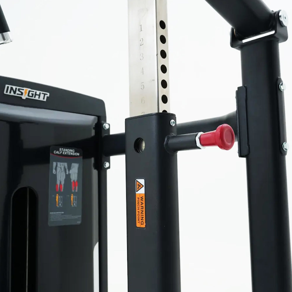 Insight Fitness Standing Calf Raise - SA019 red bolts