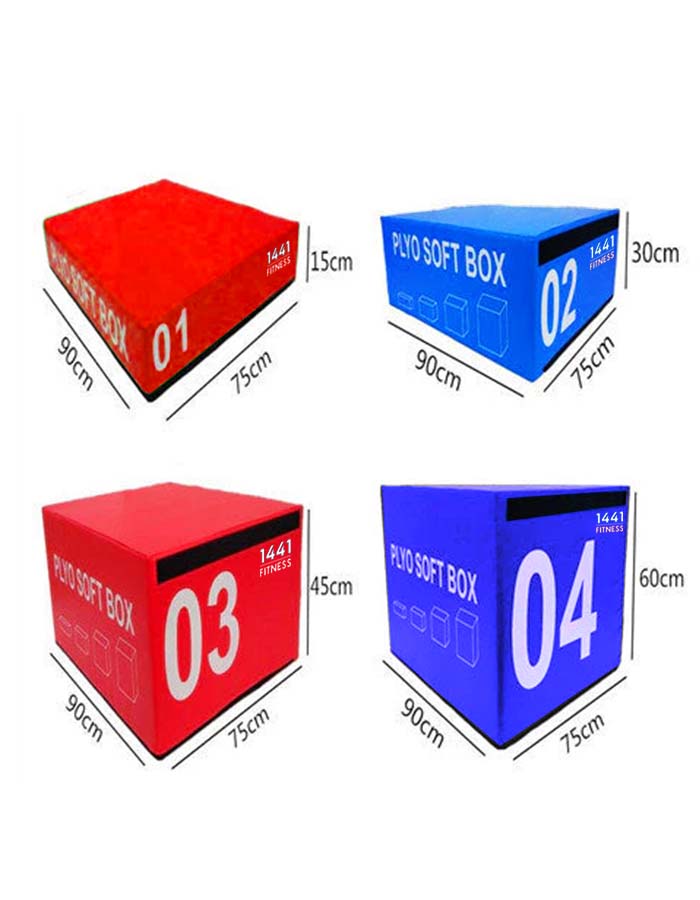 1441 Fitness 4 in 1 Soft Plyo Box قابل للتعديل