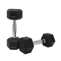 Thumbnail for 1441 Fitness Hex Rubber Dumbbell 1 Kg to 10 Kg (Sold as Pair)