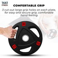 Thumbnail for Tri Grip Olympic Rubber Plates 2.5 Kg to 20 Kg
