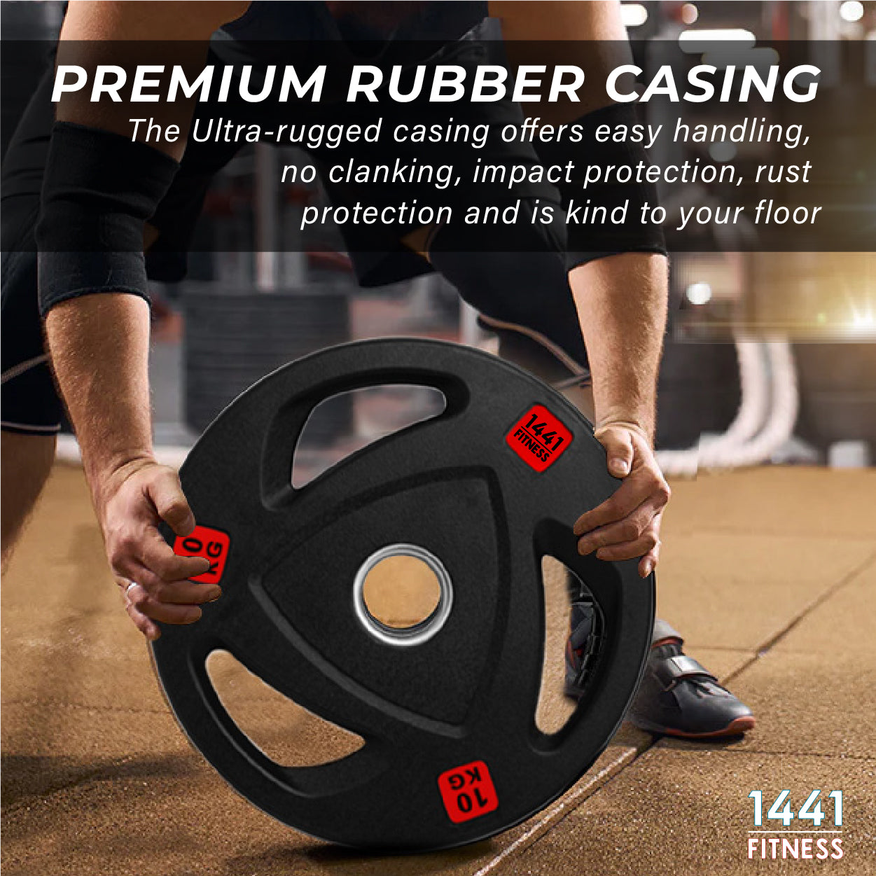 Tri Grip Olympic Rubber Plates 2.5 Kg to 20 Kg