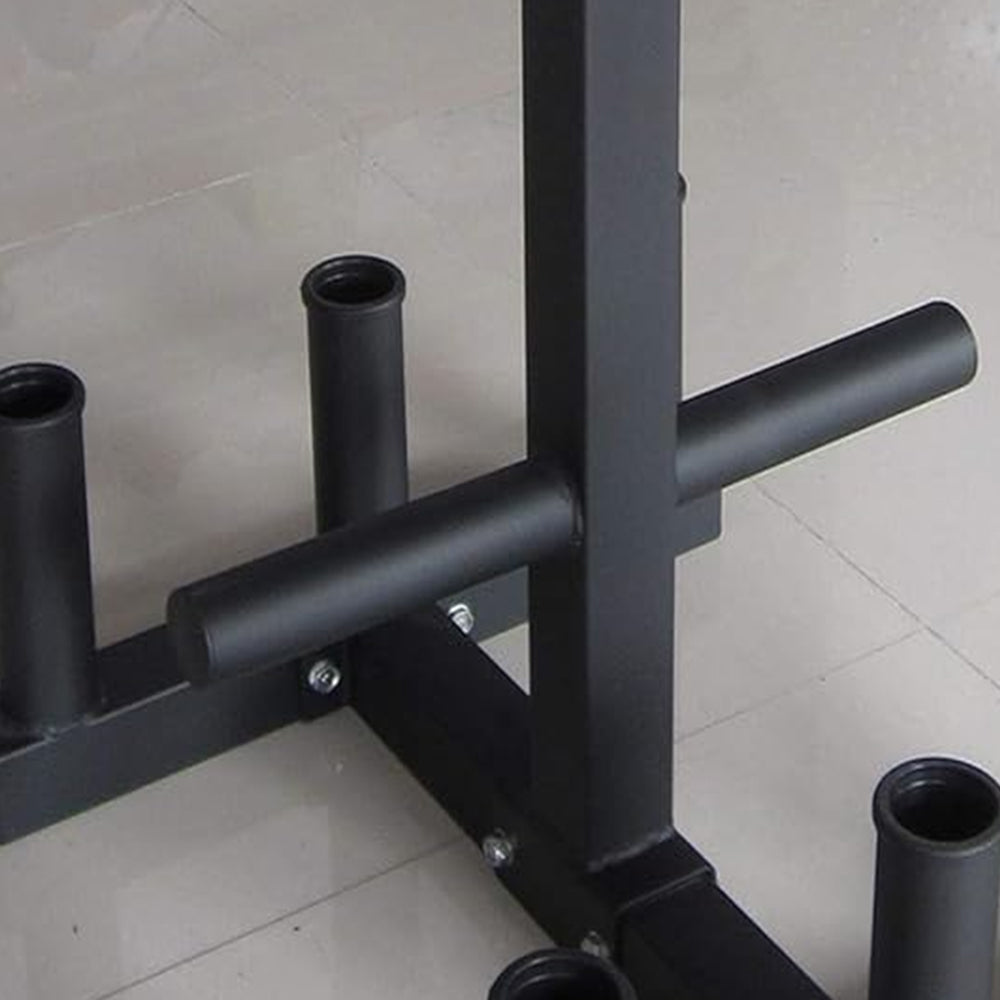 Commercial Plate Rack with Six Bar Holder - Black