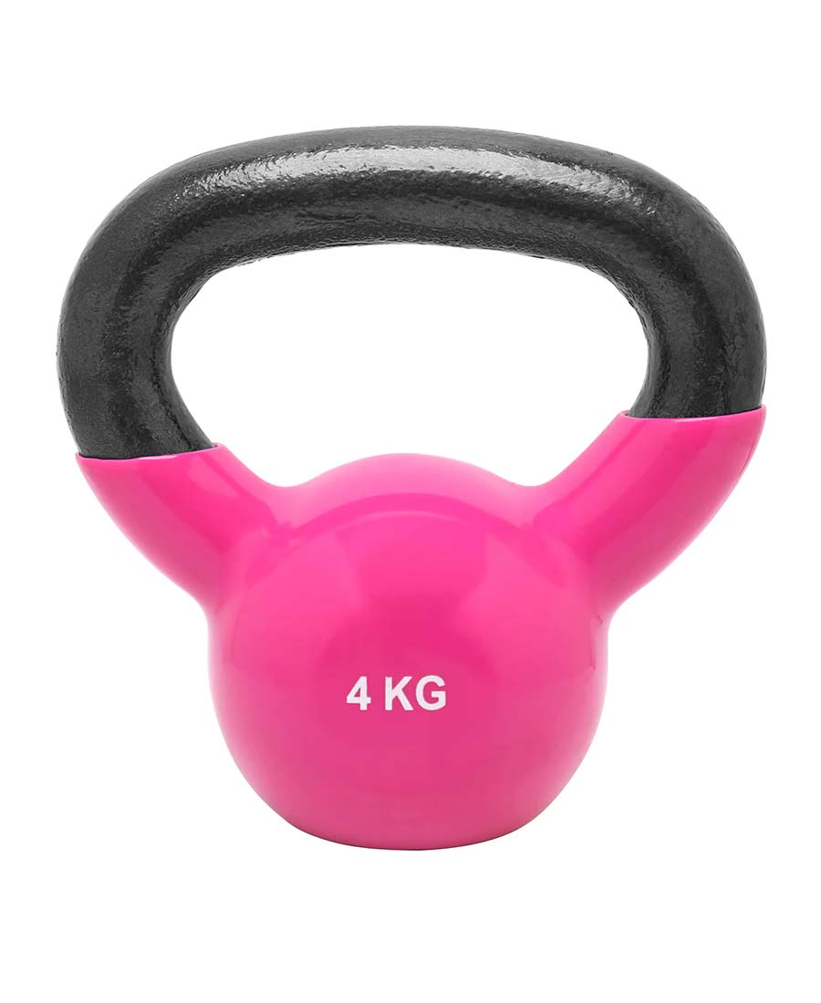 1441 Fitness Vinyl Kettlebell Set 6 Kg to 16Kg (6 PCS Set) With 2 Tier Rack