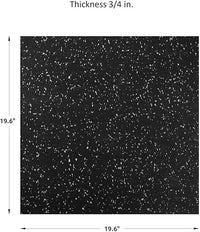 Thumbnail for Commercial Rubber Flooring for Gym 20 mm - 100 x 100 CM Speckled White