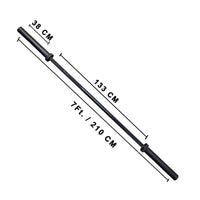 Thumbnail for 7 Ft Olympic Barbell with Spring Collars - Black