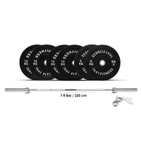 Thumbnail for Olympic Bar with 3 sets of Rubber Bumper Plates