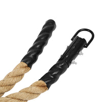 Thumbnail for Secure metal loop for secure climbing on gym rope