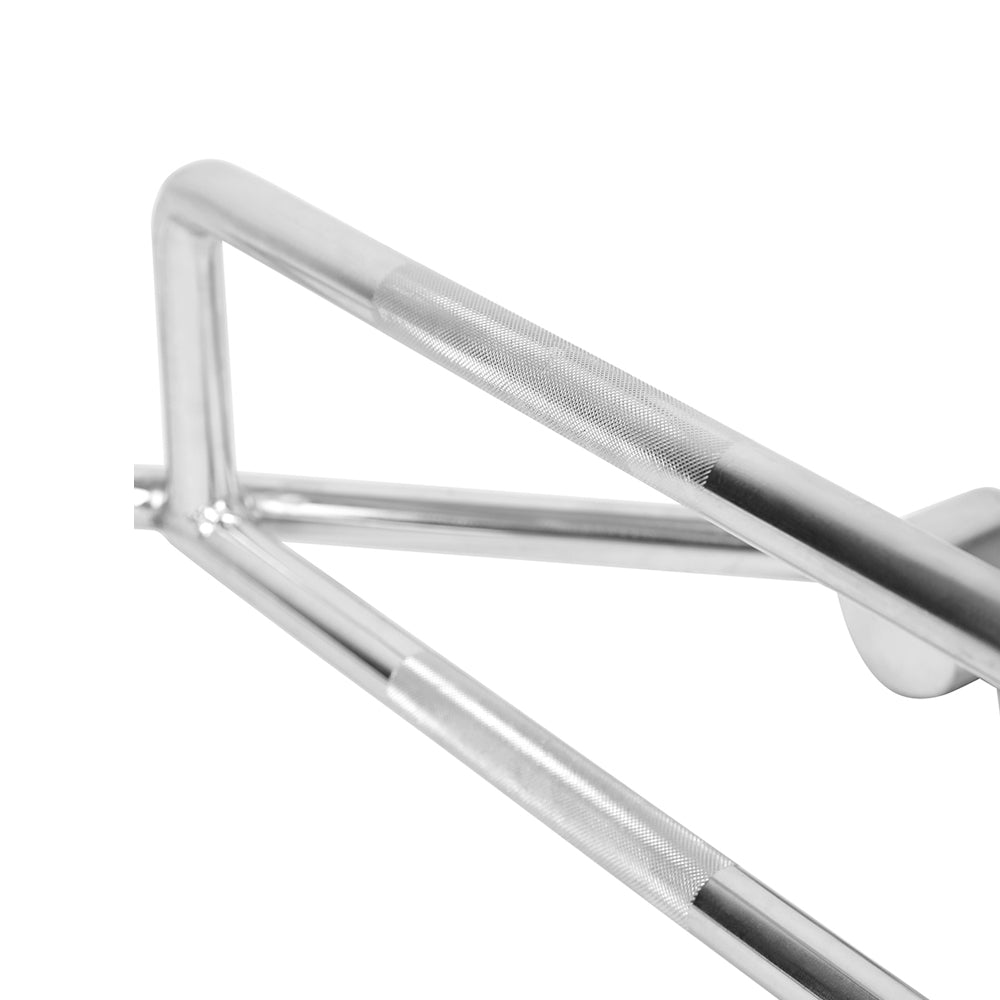 Hex Bar Deadlift-the 4x knurling textures gives a controlled and stronger grip for the user.