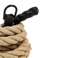 Thumbnail for Metal Clasp on climbing rope for gym users