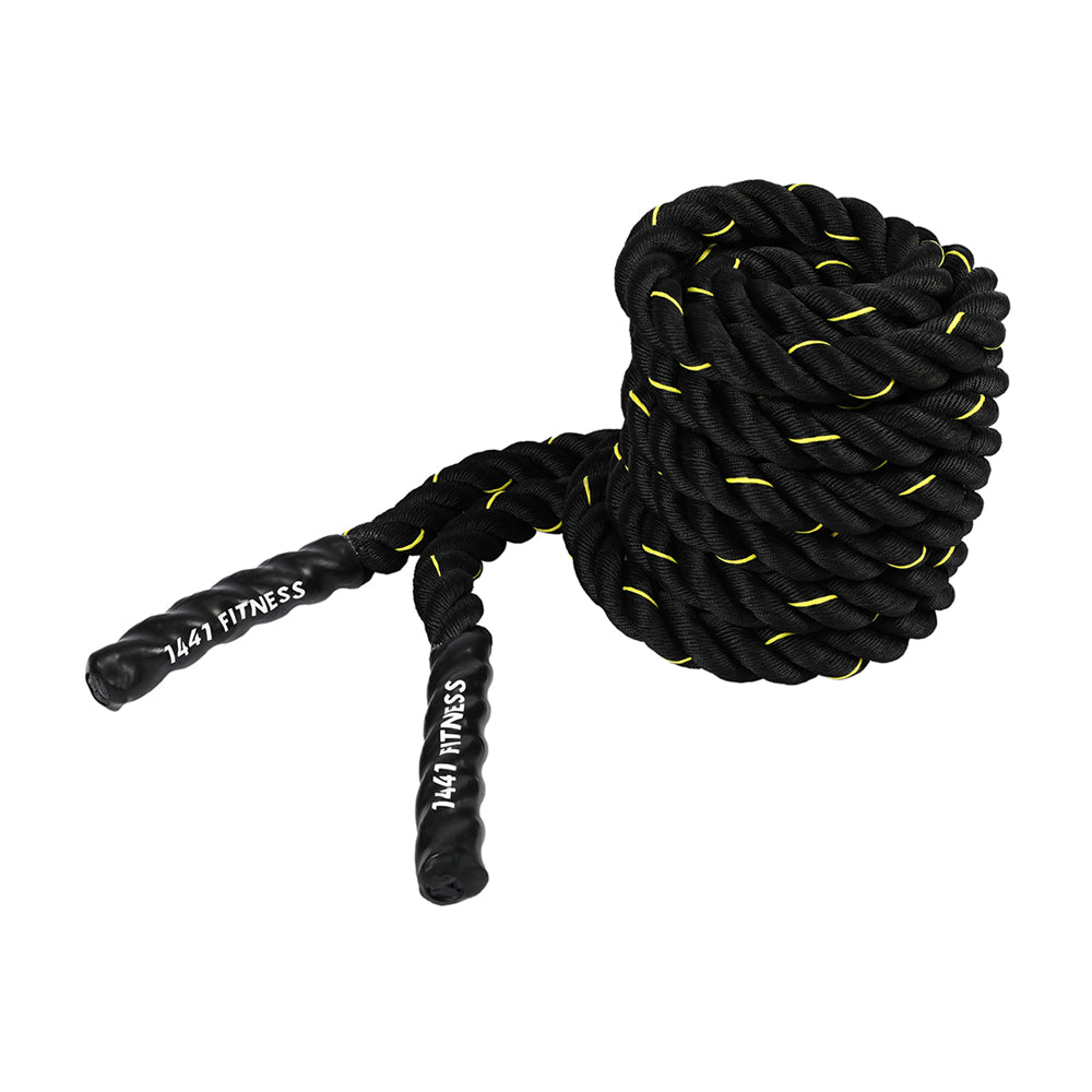 Double Braiding to make Battle Ropes for gyms.