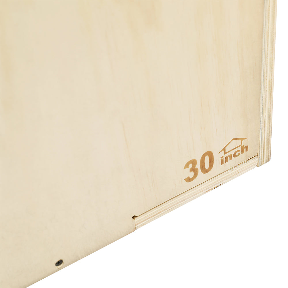 1441 fitness 3 IN 1 Wooden Plyo Box - (24'' x 30'' x 20'' Inches) | Prosportsae