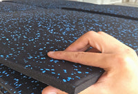 Thumbnail for 1441 Fitness Heavy Duty Gym Tile Speckled Blue -100 x 100 CM | Rubber Flooring