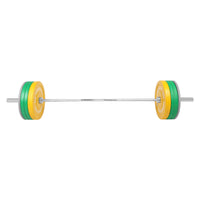 Thumbnail for 7 Ft Olympic Barbell and Color Bumper Plate Set - 100 KG | 1441 Fitness