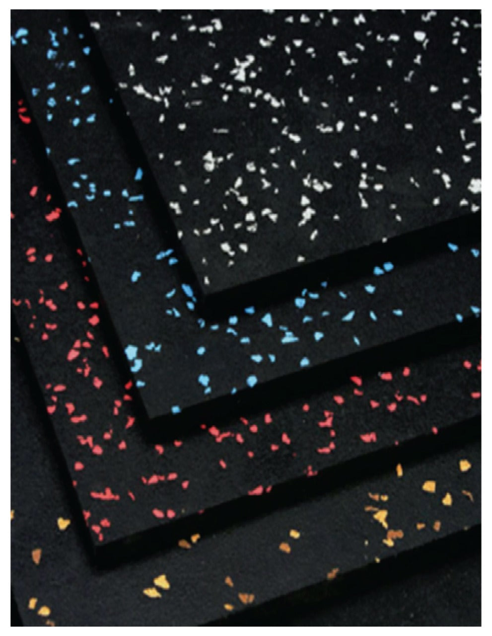 Commercial Rubber Flooring for Gym 20 mm - 100 x 100 CM Speckled Red