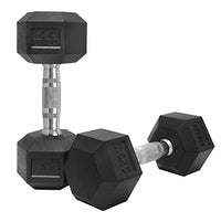 Thumbnail for 1441 Fitness Rubber Hex Dumbbells (2.5kg - 50kg) - Sold In Pairs (2 pcs)