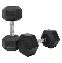 Thumbnail for 1441 Fitness Rubber Hex Dumbbells (2.5kg - 50kg) - Sold In Pairs (2 pcs)