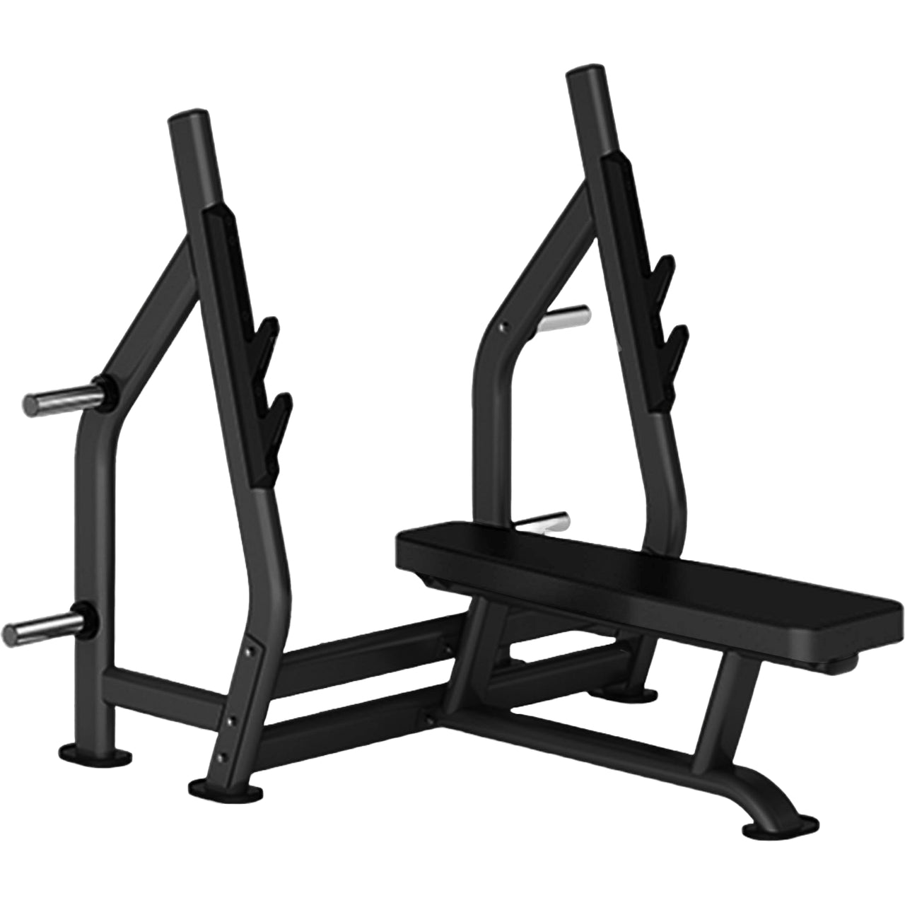 Insight Fitness Flat Olympic Bench - DR004 with adjustable arms on a white background