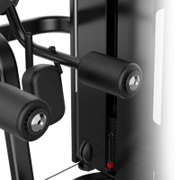 Thumbnail for Close-up of a Insight Fitness Lateral Raise - SA034 with pulleys on a white background