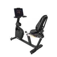 Thumbnail for Insight Fitness Recumbent Bike - RR5 with a tablet stand on a transparent background