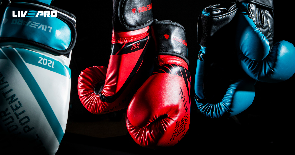 Livepro Sparring Gloves14 Oz Red - LP8600