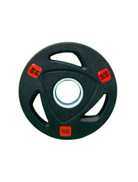Thumbnail for 7 ft Olympic Lifting Bar-10kg tri-grip rubber plate