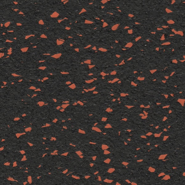 Commercial Gym Flooring 100 x 100 (cm) - 20 mm Thickness - Speckled Orange