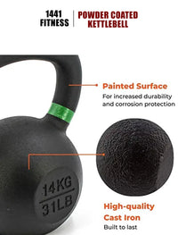 Thumbnail for 1441 Fitness Powder Coated Kettlebell - 6 Kg to 20 Kg - 8 Pcs Set