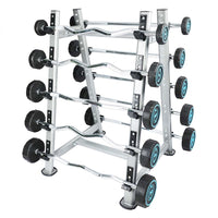 Thumbnail for Fixed Straight & Curl Barbell Weight Set with Rack