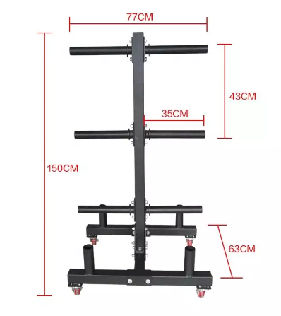 Commercial Plate Rack and Bar Holder with Wheels