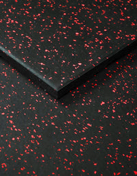 Thumbnail for Commercial Rubber Flooring for Gym 20 mm - 100 x 100 CM Speckled Red