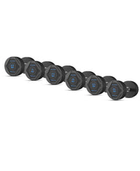 Thumbnail for 1441 Fitness PU Rubber Round Dumbbell Combo Set 2.5 Kg - 15 Kg (6 Pairs Set)