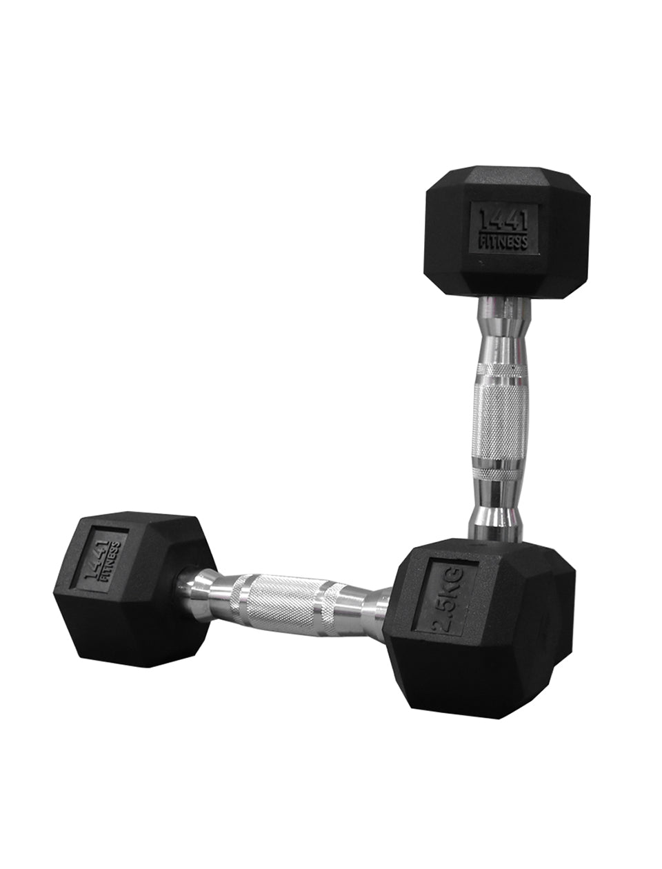 1441 Fitness Hex Dumbbell Set 2.5 to 10 Kg (4 Pairs) | Strength Training Equipment | Gym Equipment