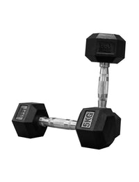 Thumbnail for 1441 Fitness Hex Dumbbell Set 2.5 to 10 Kg (4 Pairs) | Strength Training Equipment | Gym Equipment