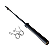 Thumbnail for 7 Ft Olympic Barbell with Spring Collars - Black