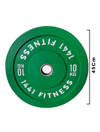 Thumbnail for 7 Ft Olympic Barbell and Color Bumper Plate Set - 160 KG | 1441 Fitness