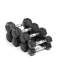 Thumbnail for 1441 Fitness Hex Dumbbell Set 2.5 to 10 Kg (4 Pairs) | Strength Training Equipment | Gym Equipment