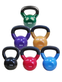 Thumbnail for 1441 Fitness Vinyl Kettlebell Set 6 to 16 KG (6 PCS Set )