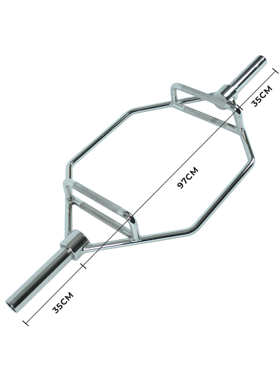 Hex Bar Deadlift-whole hex bar length: 35 * 97 * 35 cm
