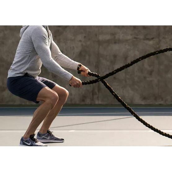 Heavy Battle Ropes for intense cardio workouts.