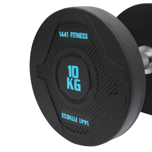 1441 Fitness PU Round Dumbbells - 2.5 kg to 50 KG (Sold in Pair)