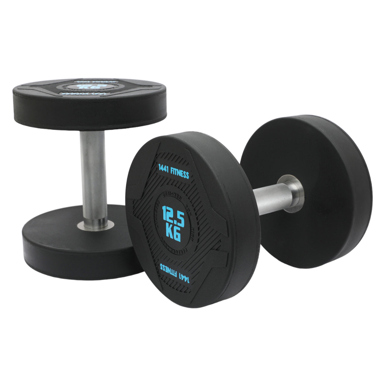 1441 Fitness PU Round Dumbbells - 2.5 kg to 50 KG (Sold in Pair)