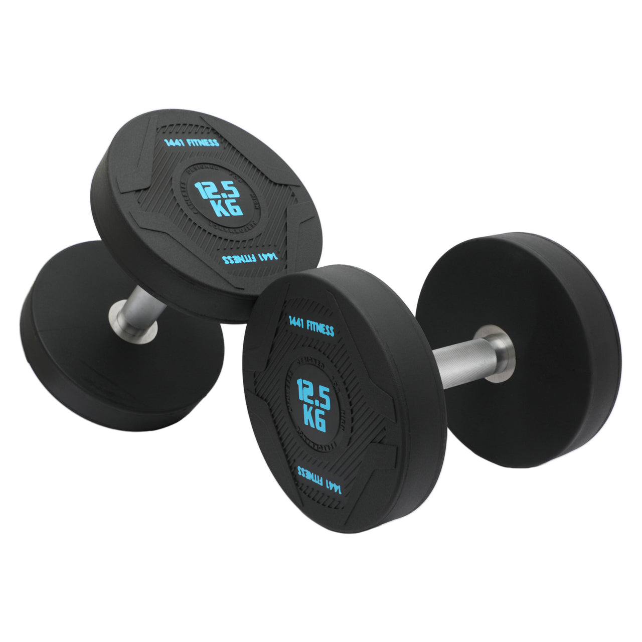 1441 Fitness PU Round Dumbbells - 2.5 kg to 50 KG (Sold in Pair)